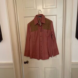 Shooting shirt with suede patches by Kevin’s Plantation Collection